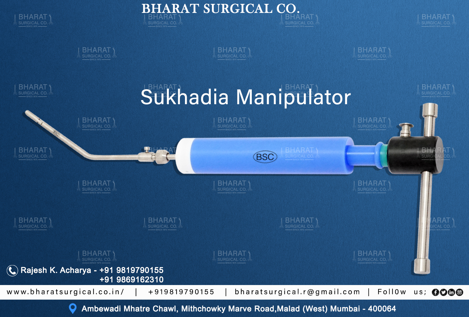 Sukhadia Manipulator  Manufacturers, Suppliers, Importers, Dealers in Mumbai India