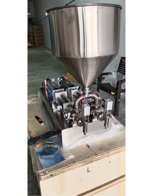 Semi Automatic Double Head Pest Filling Machine  Manufacturer, Suppliers, Traders, Exporters in Mumbai India