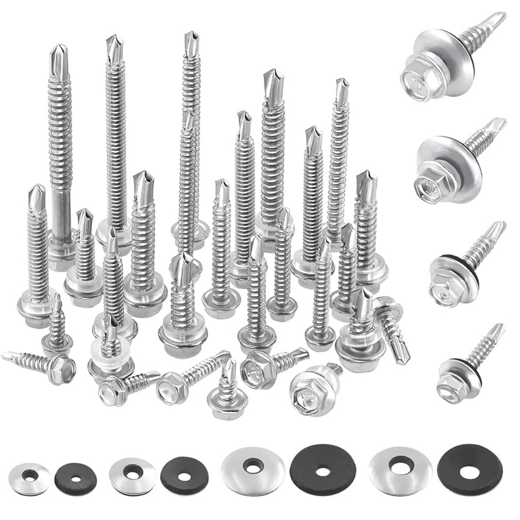 Stainless Steel Hex Head Self Drilling Screw With EPDM Washer Suppliers in Mumbai India